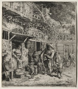 Il cane danzante da Cornelis Dusart