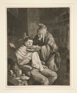 Il chirurgo del villaggio da Cornelis Dusart