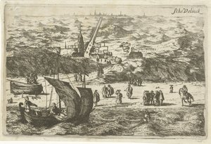 Vista su Scheveningen dal mare da Cornelis Elandts