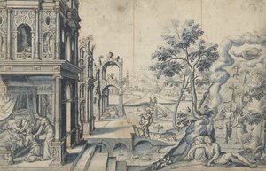 Giacobbe riceve la benedizione di Isacco; La scala di Giacobbe