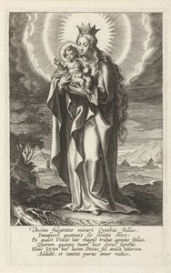 Maria incoronata con Bambino da Cornelis Galle (I)