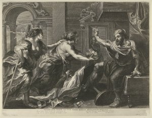 Procne mostra a Tereo la testa di suo figlio Iti