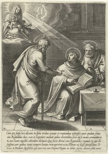 Tommaso istruito da Pietro e Paolo