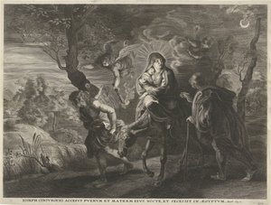 Fuga in Egitto da Cornelis Galle (I)