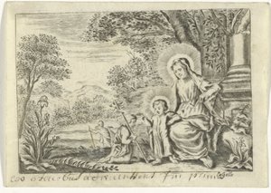 Sacra Famiglia con Giovanni Battista da Cornelis Galle (II)
