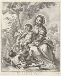Sacra Famiglia con Giovanni Battista bambino da Cornelis Galle (II)