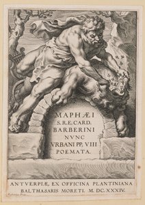 Pagina del titolo per Maffeo Barbarini, Poemata da Cornelis Galle I after Sir Peter Paul Rubens