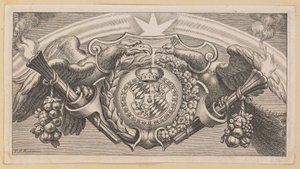 Vignetta per la pagina del titolo di Balthasar Cordier, Catena Patrum Graecorum in Sanctum Ioannem da Cornelis Galle I after Sir Peter Paul Rubens