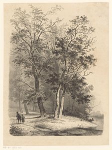 Due figure che passeggiano in un bosco da Cornelis Gerrit Verburgh