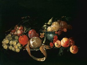 Natura morta con frutta da Cornelis de Heem