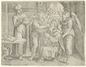 Guarigione di Tobia (Storia di Tobia) da Cornelis Massijs
