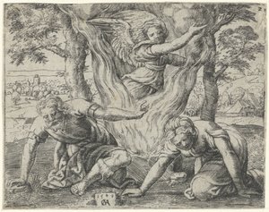 Offerta di Manoach (Storia di Sansone) da Cornelis Massijs