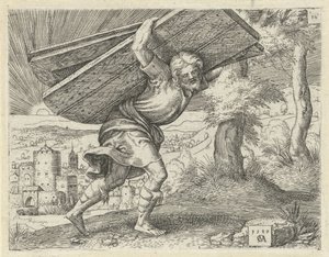 Sansone porta le porte di Gaza da Cornelis Massijs