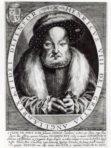 Ritratto di Enrico VIII, inciso da Peter Isselburg, 1646
