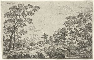 Paesaggio con mulattiere da Cornelis Matthieu