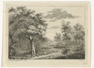 Paesaggio con figure e bestiame (Paesaggi con bestiame) da Cornelis Ouboter van der Griendt
