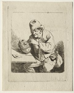 Contadino che Accende la Pipa da Cornelis Pietersz Bega