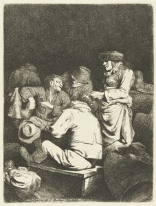 Oste e compagnia in una locanda da Cornelis Pietersz. Bega