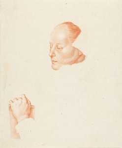 Ritratto di una giovane donna da Cornelis Ploos van Amstel (signed by artist)