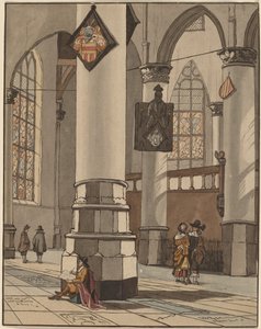 Interno della chiesa da Cornelis Ploos van Amstel