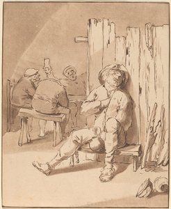 Contadino ubriaco in una locanda da Cornelis Ploos van Amstel