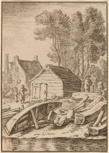 Cantiere Navale, 1761, pubblicato 1765 da Cornelis Ploos van Amstel