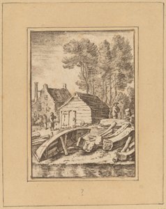 Cantiere navale, 1761, pubblicato 1765 da Cornelis Ploos van Amstel