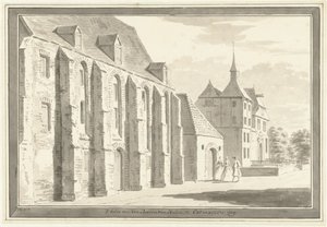 Veduta della chiesa e della casa a Ootmarsum