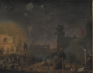 La visione del bambino della domenica da Cornelis Saftleven