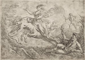 Nesso colpito dalla freccia avvelenata di Ercole da Cornelis Schut (I)