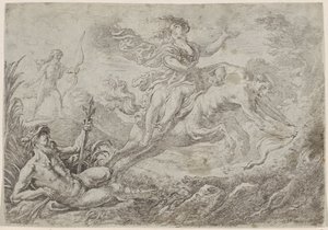 Nesso colpito dalla freccia avvelenata di Ercole da Cornelis Schut (I)