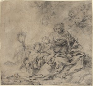 La Vergine e il Bambino con Giovanni Battista da Cornelis Schut I