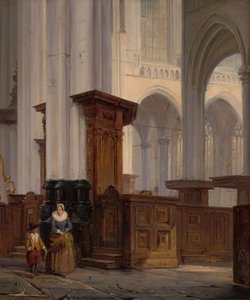 Olandese: Interno di una chiesa gotica Interno di una chiesa gotica da Cornelis Springer