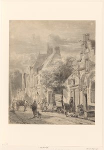 Veduta di strada a Harderwijk