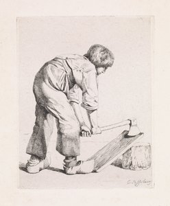 Il taglialegna da Cornelis Steffelaar