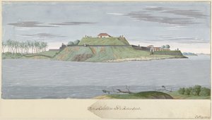 Forte Caliture a Ceylon, visto dal fiume