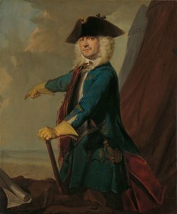 Gerrit Sichterman (1688-1730), Quartiermastro Generale della Cavalleria, Colonnello del Reggimento di Fanteria Oranje-Groningen, Comandante di Grave da Cornelis Troost