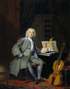 Ritratto di un membro della famiglia Van der Mersch, 1736 da Cornelis Troost