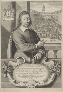 Biglietto da visita di Johannes de Paep da Cornelis Visscher (II)