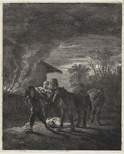 Scena al chiaro di luna da Cornelis Visscher