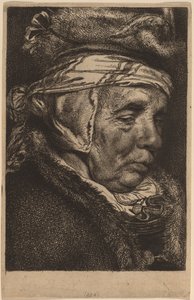 Testa di una vecchia (Madre di Visscher) da Cornelis Visscher