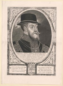 Re di Spagna Filippo II da Cornelis Visscher