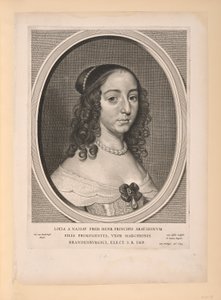 Louise Henrietta, principessa di Orange Nassau, da Nove ritratti da Cornelis Visscher
