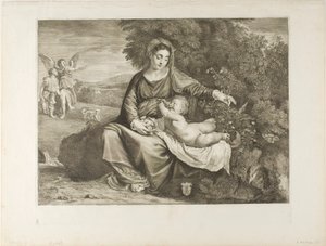 Madonna con bambino da Cornelis Visscher
