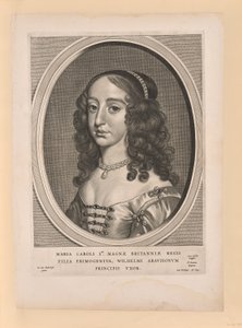 Maria Stuarda, moglie di Guglielmo II, da Nove ritratti da Cornelis Visscher