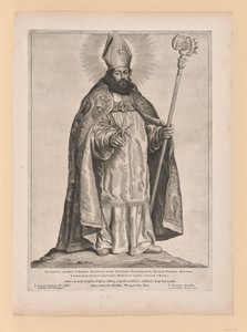 San Federico di Utrecht, da Santi del Nord e del Sud dei Paesi Bassi da Cornelis Visscher