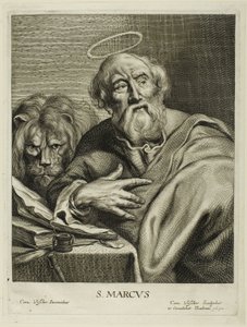 San Marco, da I quattro evangelisti da Cornelis Visscher