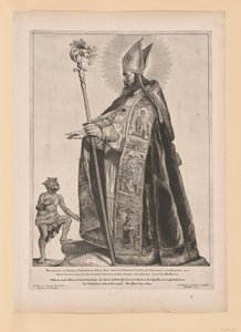 San Swithbert, da Santi del Nord e del Sud dei Paesi Bassi da Cornelis Visscher
