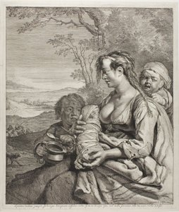 La donna bohémien da Cornelis Visscher