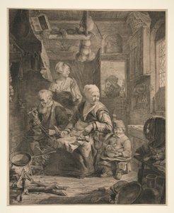 La donna delle frittelle da Cornelis Visscher